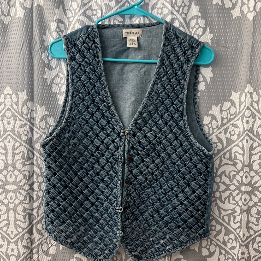 Blue Denim Vest